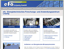 Tablet Screenshot of efa-leipzig.com